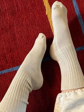 Womems Ribbed Crew Socks